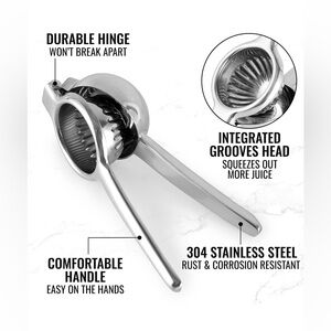 Zulay Kitchen Lemon Squeezer - Stainless Steel